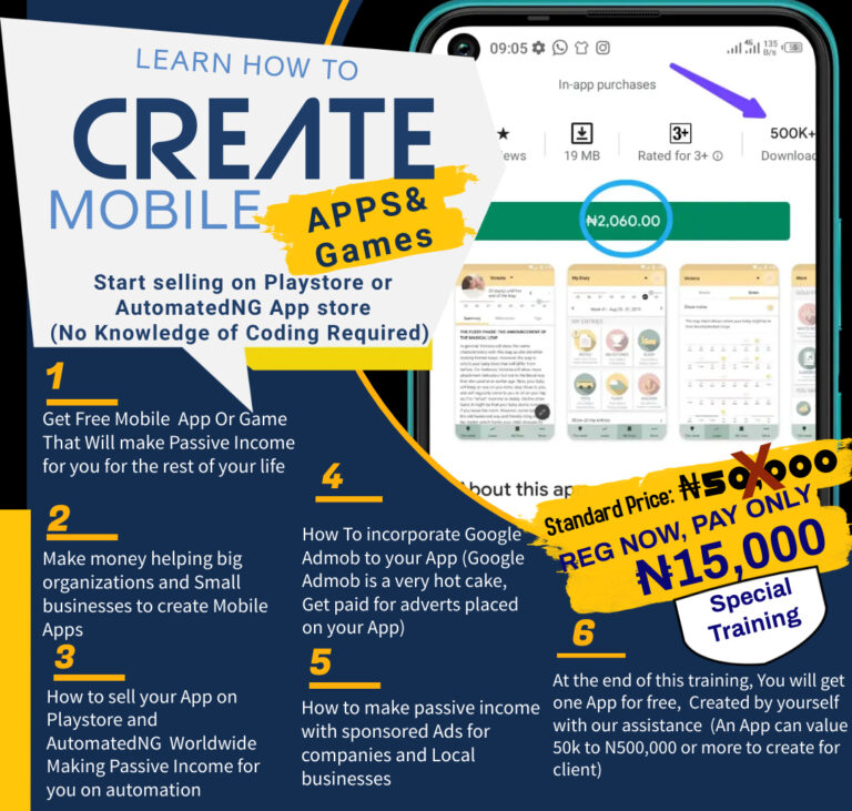 How To Create Mobile Apps & Games Without Coding, and Make Money Selling them Online